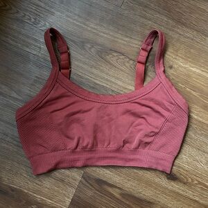 Old Navy Ribbed Sports Bra - Dusty Rose